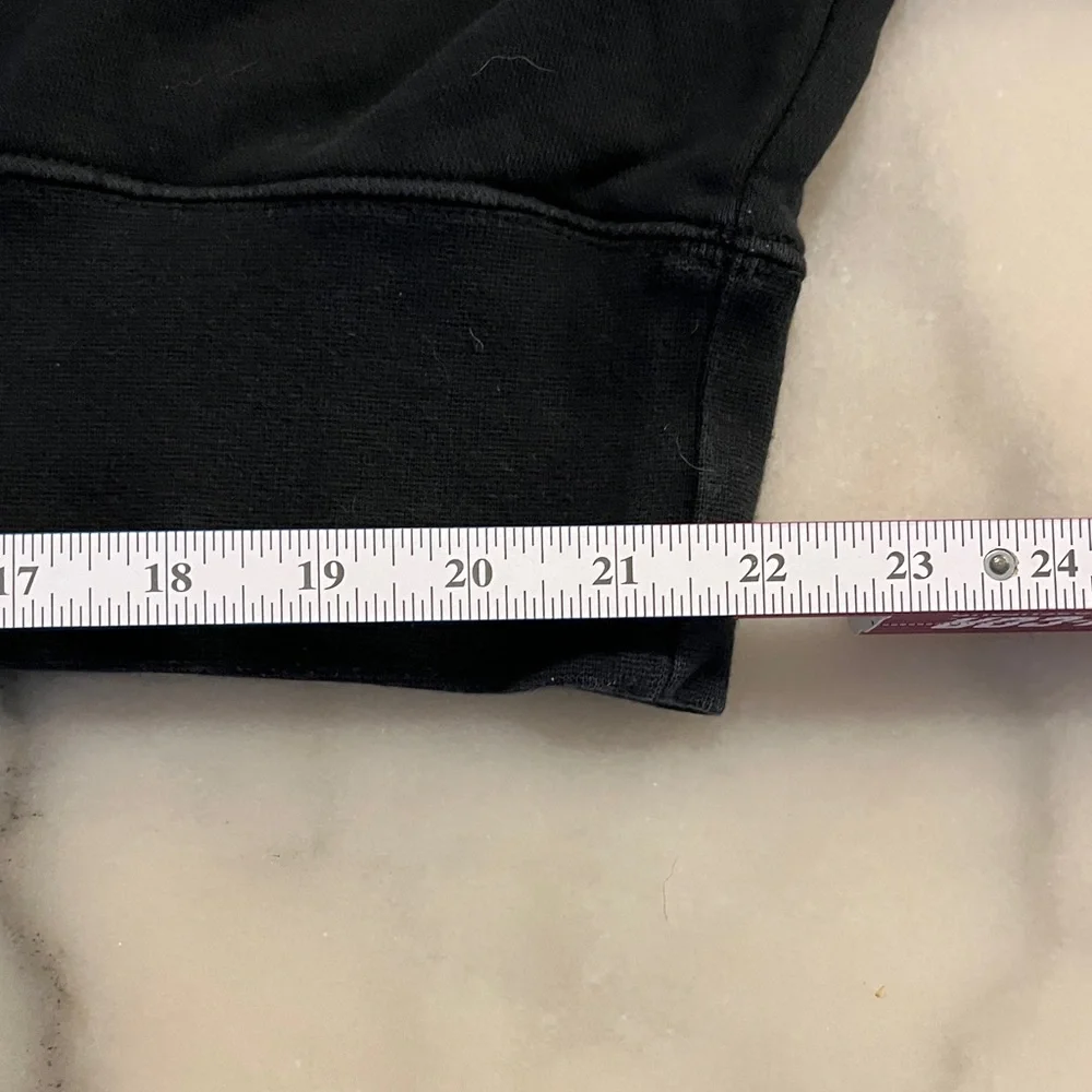 Nike Black Pullover Cropped Oversized with White Logo - Picture 5 of 9